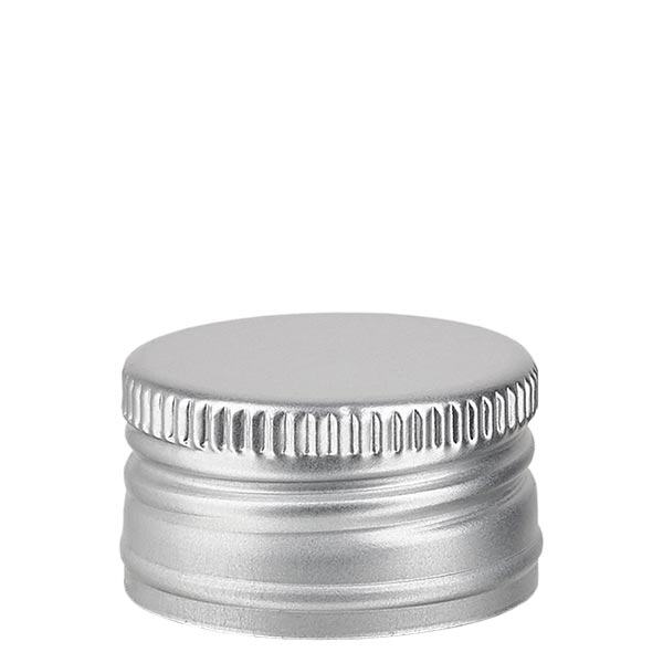 Tapón de rosca polipropileno 24mm aluminio plateado estándar Tapón de rosca polipropileno 24mm aluminio plateado estándar