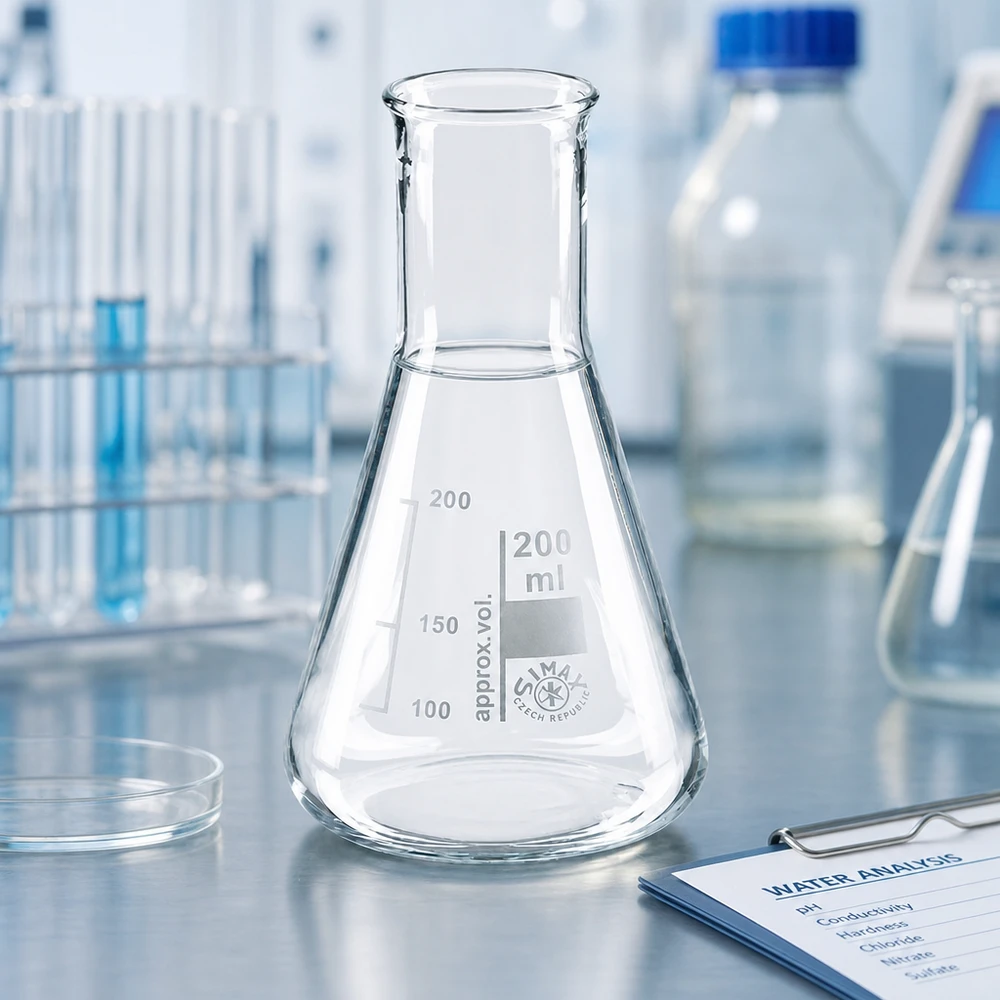 Matraz Erlenmeyer 200ml cuello estrecho Matraz Erlenmeyer 200ml cuello estrecho