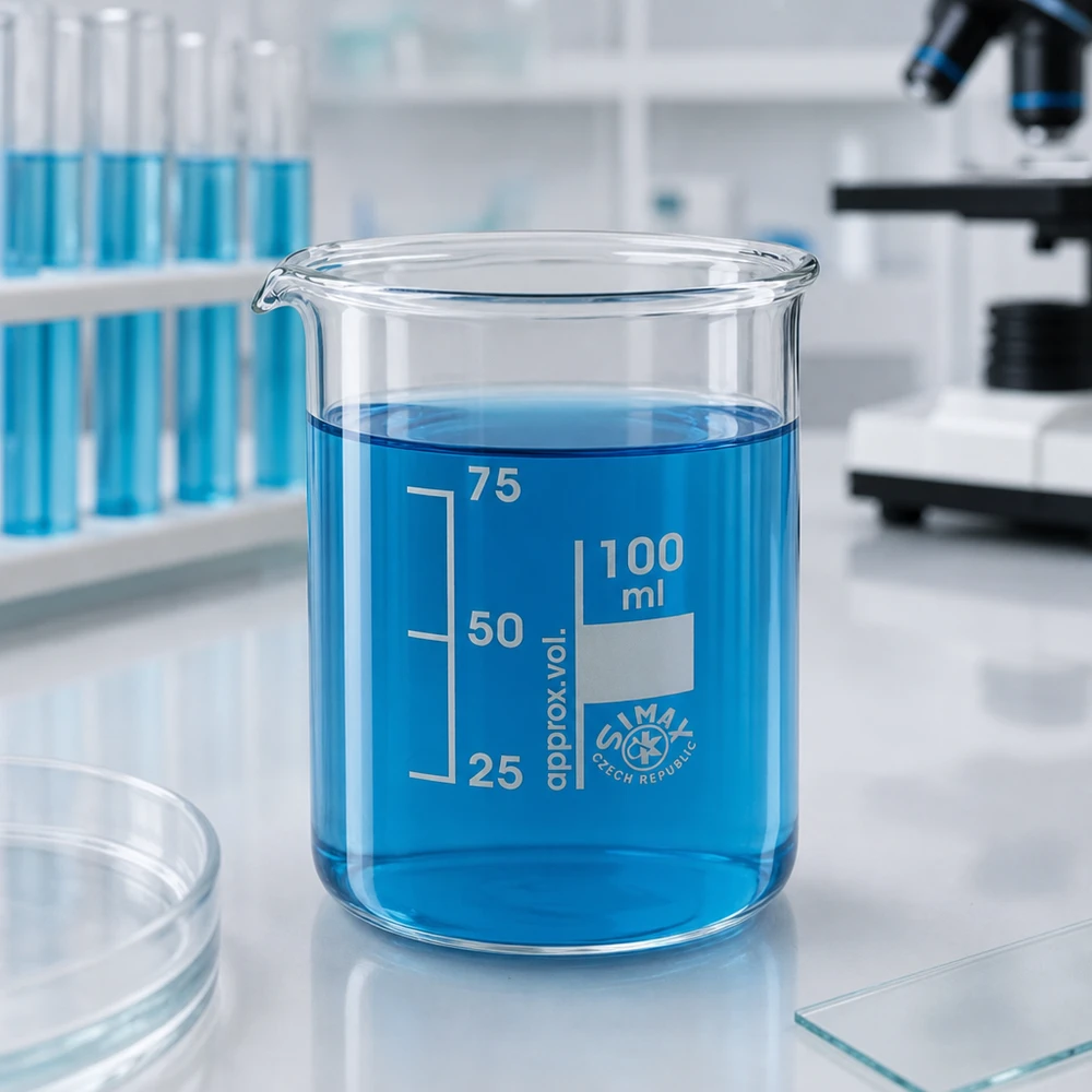 Vaso de precipitados 100ml de vidrio de borosilicato, forma baja Vaso de laboratorio 100 ml molde bajo de vidrio de borosilicato resistente al calor para mediciones precisas