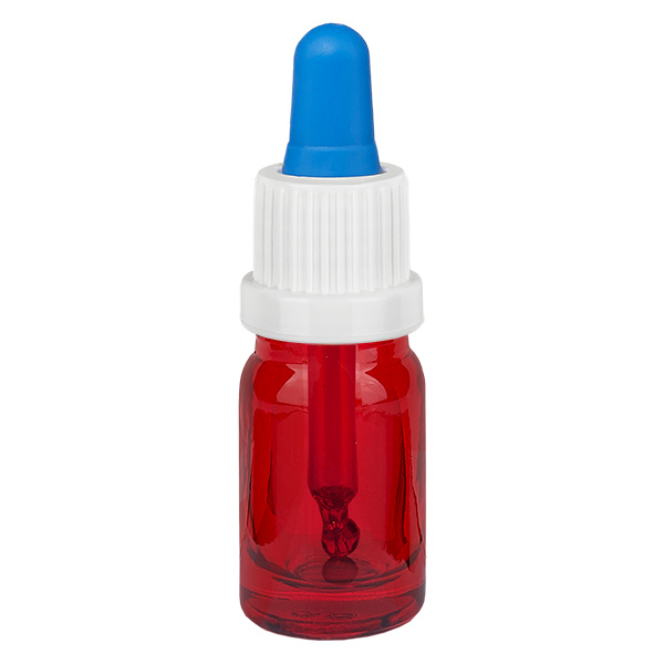Frasco pipeta 5ml blanco/azul tapón inviolable RedLine UT18/5 Frasco pipeta 5ml blanco/azul tapón inviolable RedLine UT18/5