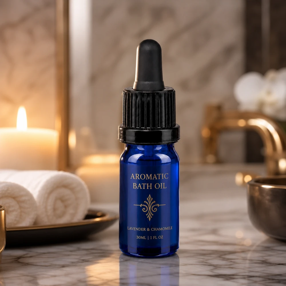 Frasco pipeta 5ml con cierre inviolable negro BlueLine UT18/5 Frasco cuentagotas de 5 ml de robusto vidrio azul con cierre de pipeta de precisión OV BlueLine UT18/5