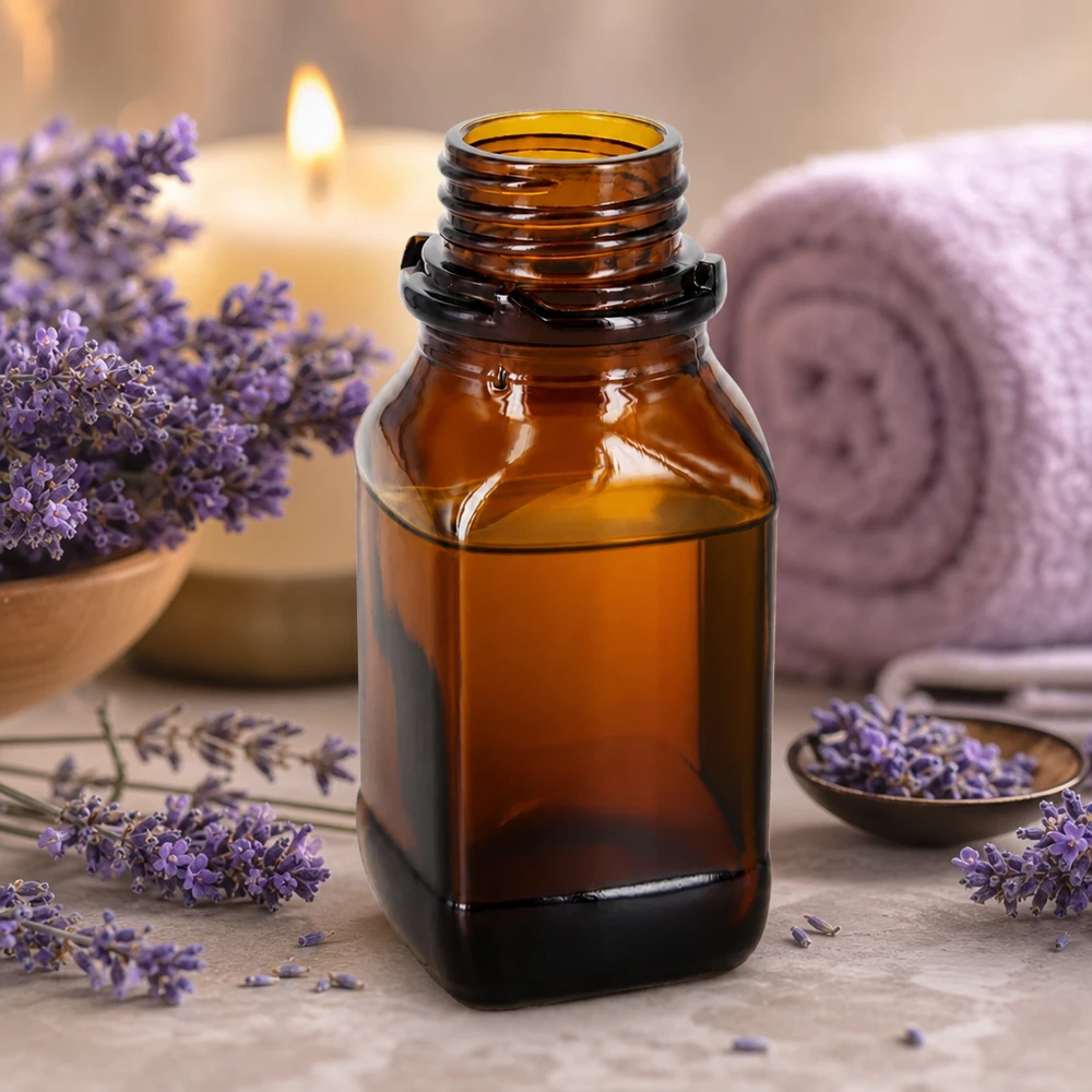 Frasco de vidrio ámbar de 100 ml para sus sustancias valiosas Frasco de vidrio ámbar de 100 ml para sus sustancias valiosas