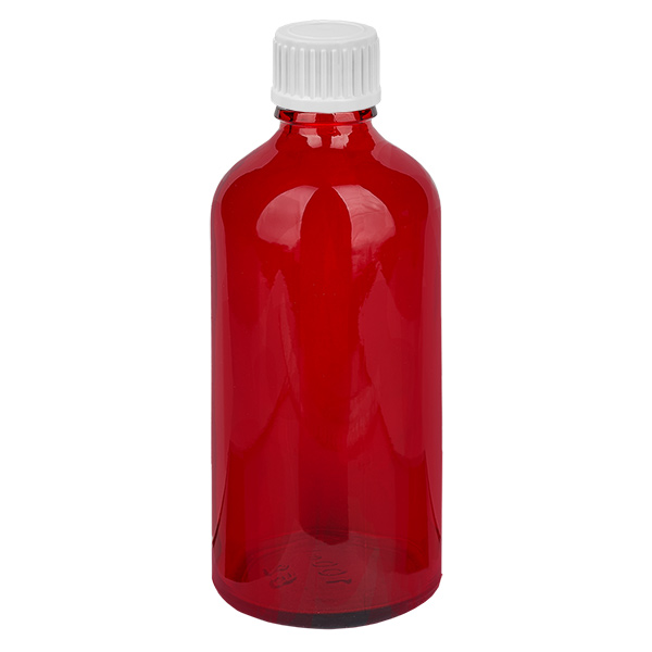 Frasco cuentagotas de 100 ml 0,9 mm blanco cierre estándar RedLine UT18/100 Frasco cuentagotas de 100 ml 0,9 mm blanco cierre estándar RedLine UT18/100