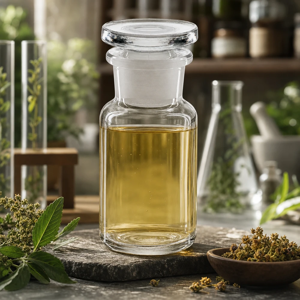 Frasco de vidrio borosilicato de 50 ml, con hombro redondeado, cuello ancho y tapón de vidrio tallado, transparente