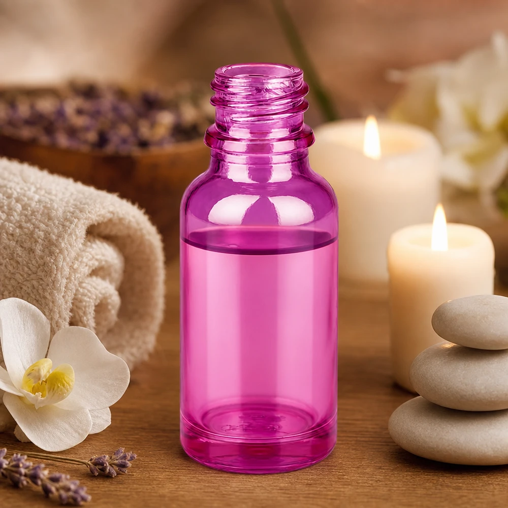 Frasco de farmacia de 20 ml PurpleLine UT18/20 UNiTWIST Frasco de farmacia de alta calidad PurpleLine UT18/20 UNiTWIST de 20 ml en color morado para aromaterapia y bienestar