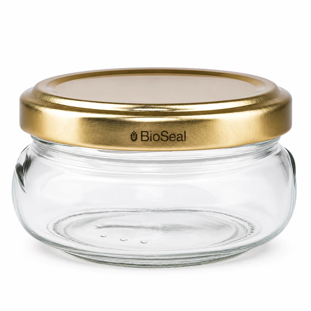 Tarrina 120ml con tapa dorada UNiTWIST BioSeal