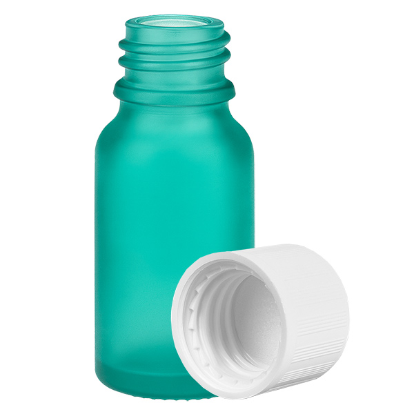 Botella 10ml tapón rosca 11mm blanco cierre inviolable GreenLine UT18/10 Botella 10ml tapón rosca 11mm blanco cierre inviolable GreenLine UT18/10