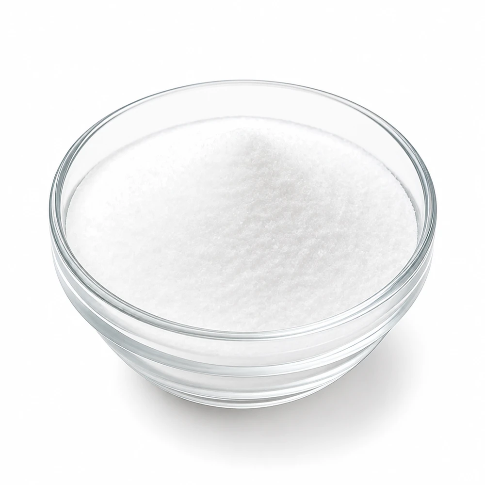 Ácido cítrico 5kg Doktor-Klaus Ácido cítrico Doktor-Klaus 5kg polvo blanco en recipiente de cristal para limpiar y desincrustar