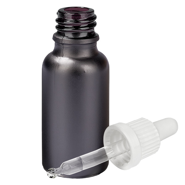 Frasco pipeta 20ml cierre inviolable blanco BlackLine UT18/20