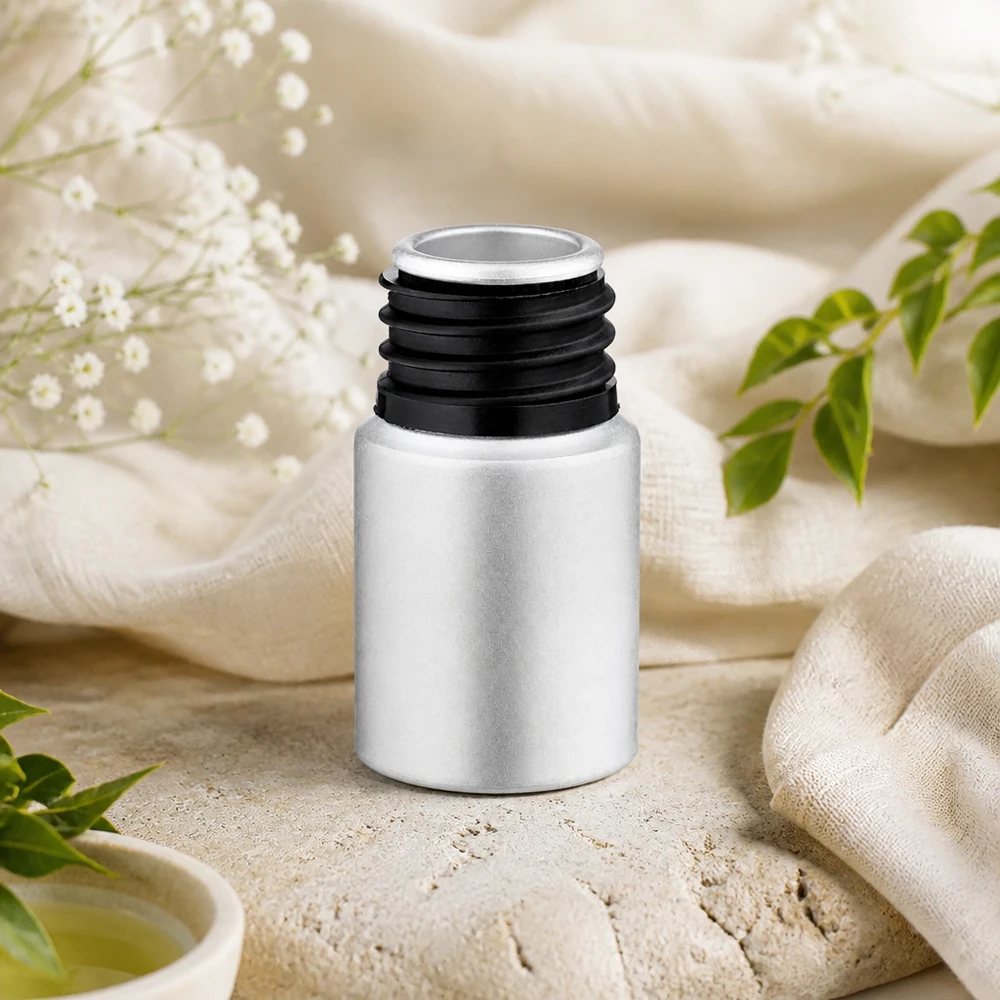 Botella de aluminio premium de 10 ml fabricada en aluminio robusto con un sofisticado acabado mate para un uso duradero