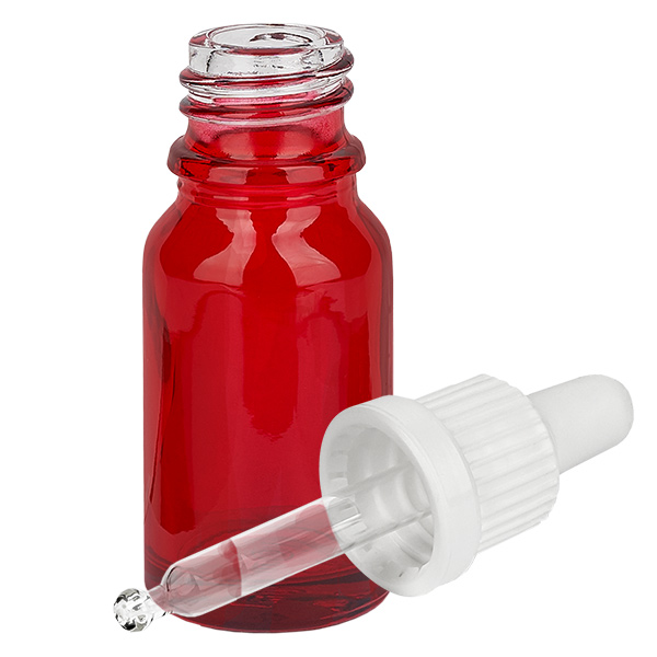 Frasco pipeta 10ml cierre inviolable blanco RedLine UT18/10 Frasco pipeta 10ml cierre inviolable blanco RedLine UT18/10