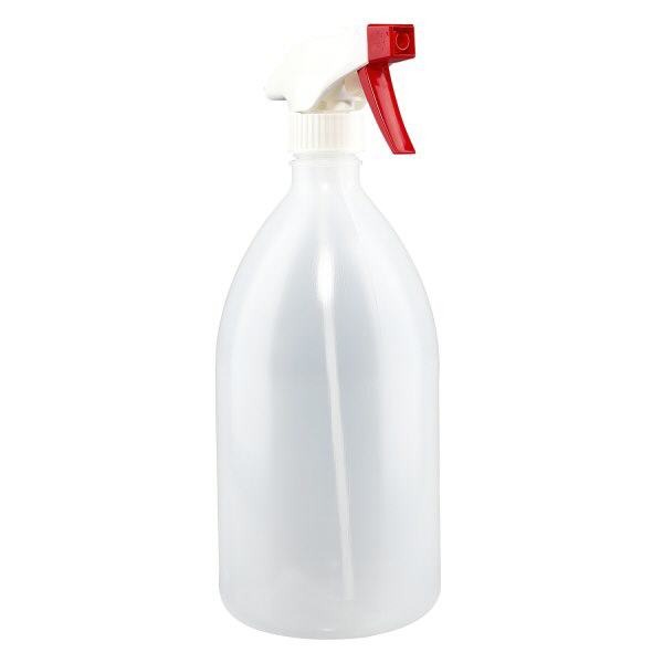 Botella pulverizadora de 1000ml, botella de laboratorio de cuello estrecho Botella pulverizadora de 1000ml, botella de laboratorio de cuello estrecho