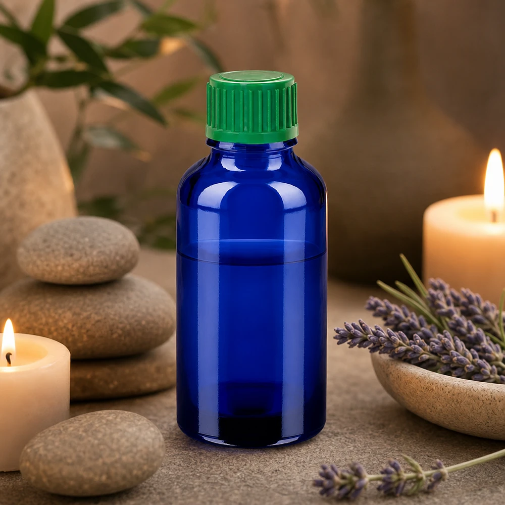 Frasco cuentagotas compacto de 30 ml STD BlueLine para aromaterapia y productos de cuidado natural