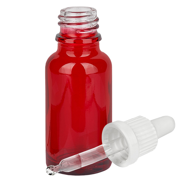 Frasco pipeta 20ml cierre inviolable blanco RedLine UT18/20 Frasco pipeta 20ml cierre inviolable blanco RedLine UT18/20