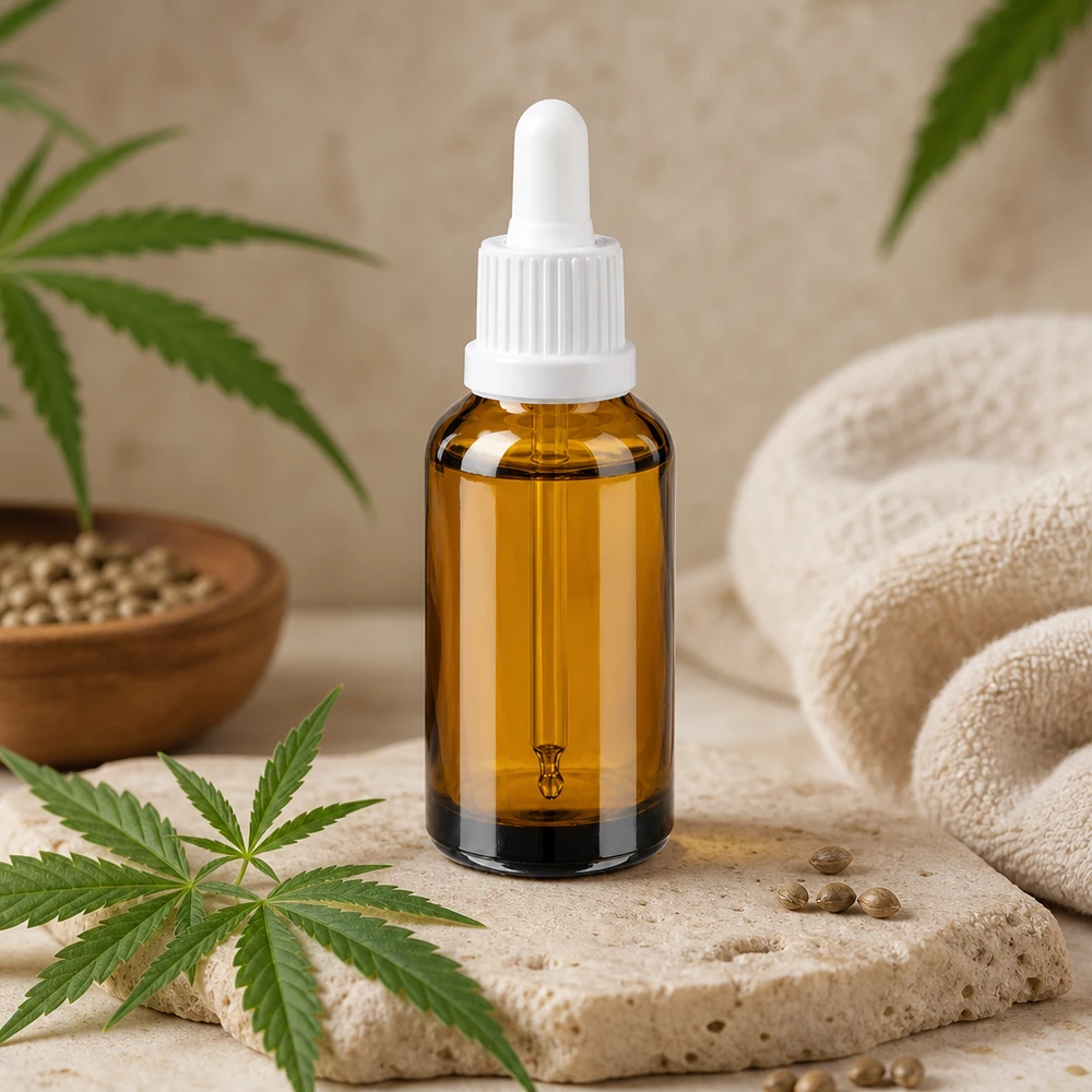Frasco de cristal compacto de 30 ml con pipeta ideal para cosméticos y sueros para el cuidado de la piel