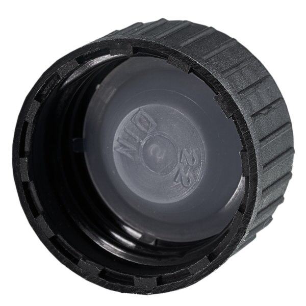 Tapón de rosca DIN22 negro con disco de sellado LKD Tapón de rosca DIN22 negro con disco de sellado LKD