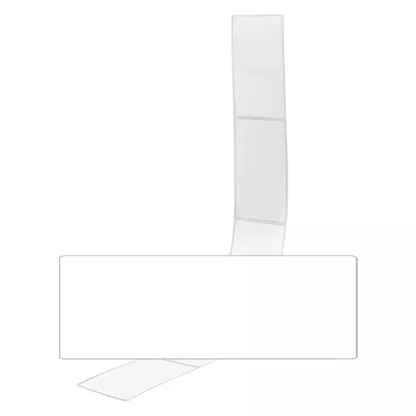 Paquete de 20 etiquetas 54 x 154,5 mm para etiquetar Etiquetas blancas 54x154,5 mm para etiquetado en un paquete de 20 sobre fondo neutro
