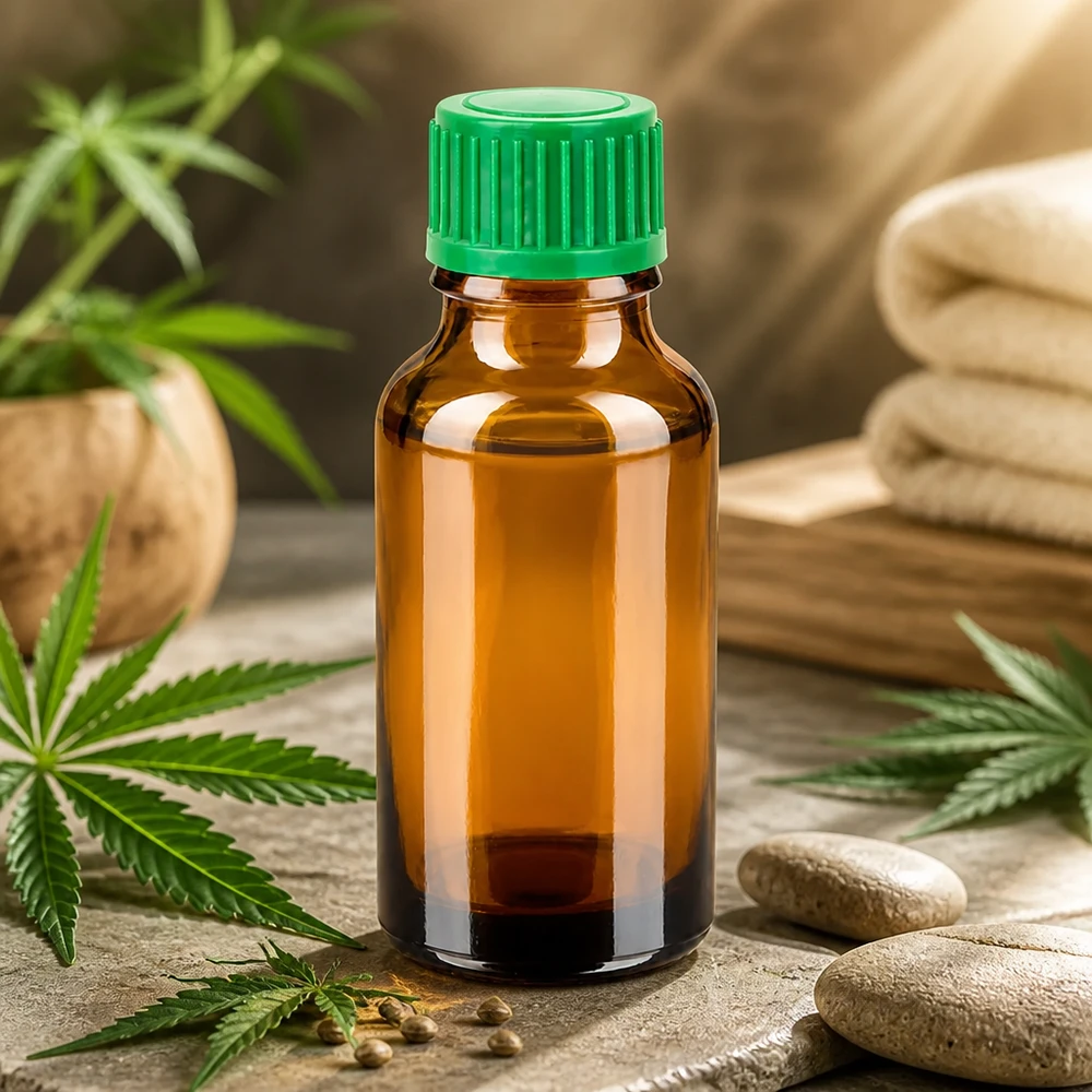 Frasco de farmacia profesional 20ml marrón con tapón cuentagotas verde para aplicaciones médicas