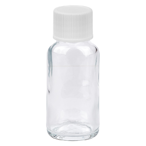 Botella 20ml 6mm tapón rosca negro estándar ClearLine UT18/20 Botella 20ml 6mm tapón rosca negro estándar ClearLine UT18/20