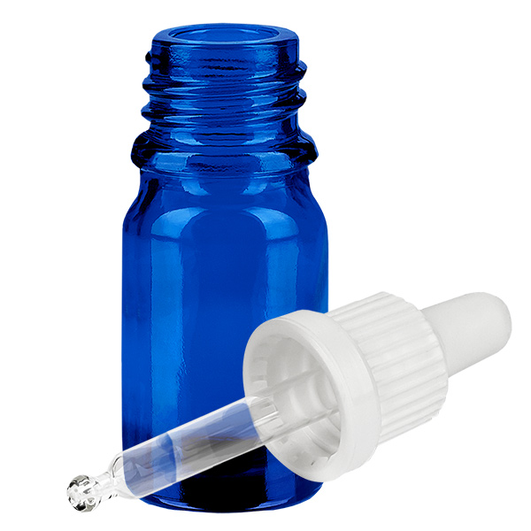 Frasco pipeta 5ml cierre inviolable blanco BlueLine UT18/5