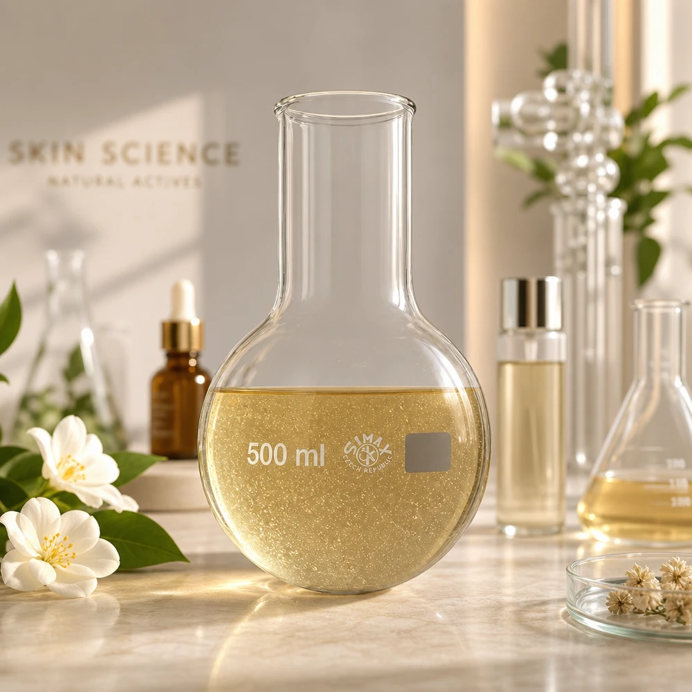 Matraz de cuello ancho y fondo redondo de 500 ml ideal para destilación y síntesis química en el laboratorio