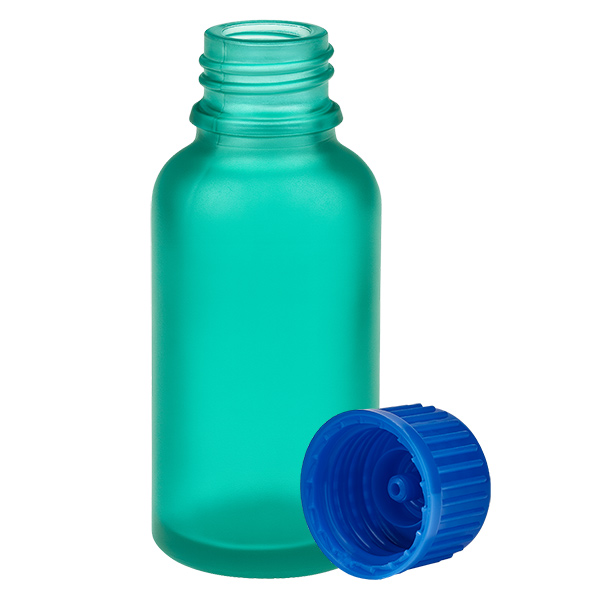 Frasco de 30 ml con tapón de rosca de 11 mm azul Estándar GreenLine UT18/30 Frasco de 30 ml con tapón de rosca de 11 mm azul Estándar GreenLine UT18/30