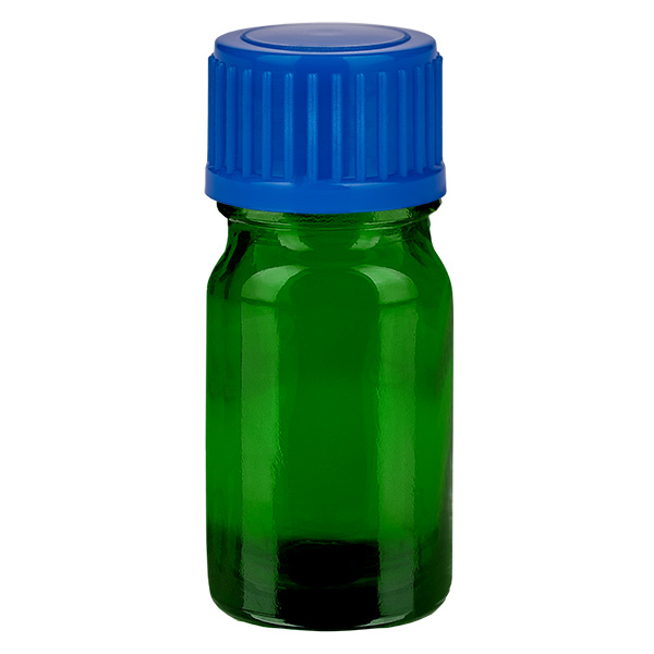 Botella 5ml tapón rosca 11mm azul estándar GreenLine UT18/5 Botella 5ml tapón rosca 11mm azul estándar GreenLine UT18/5