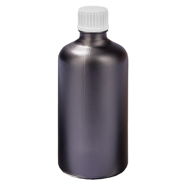 Frasco cuentagotas de 100 ml 0,9 mm blanco cierre estándar BlackLine UT18/100 Frasco cuentagotas de 100 ml 0,9 mm blanco cierre estándar BlackLine UT18/100