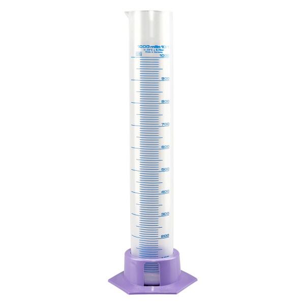 1000 ml probeta graduada de polipropileno con base morada 1000 ml probeta graduada de polipropileno con base morada